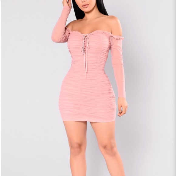 Fashion Nova Maura Mesh Dress - Picture 2 of 4